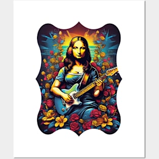 Mona lisa rock Posters and Art